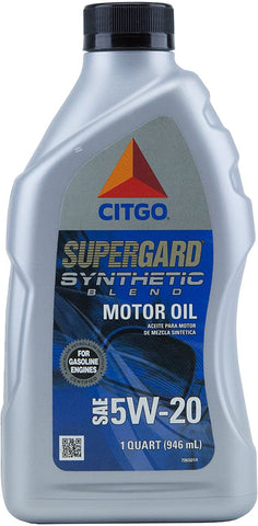 Citgo CITS5W20Q-13 5W20 Supergard Motor Oil, 1 Quart (Syn Blend)