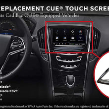 Replacement CUE Touch Screen Display - Compatible with Cadillac Vehicles - ATS, CTS, ELR, Escalade, ESV, SRX, XTS - Premium Gel-Free Infotainment Screen - Replaces Screens For 22980208, 22986276