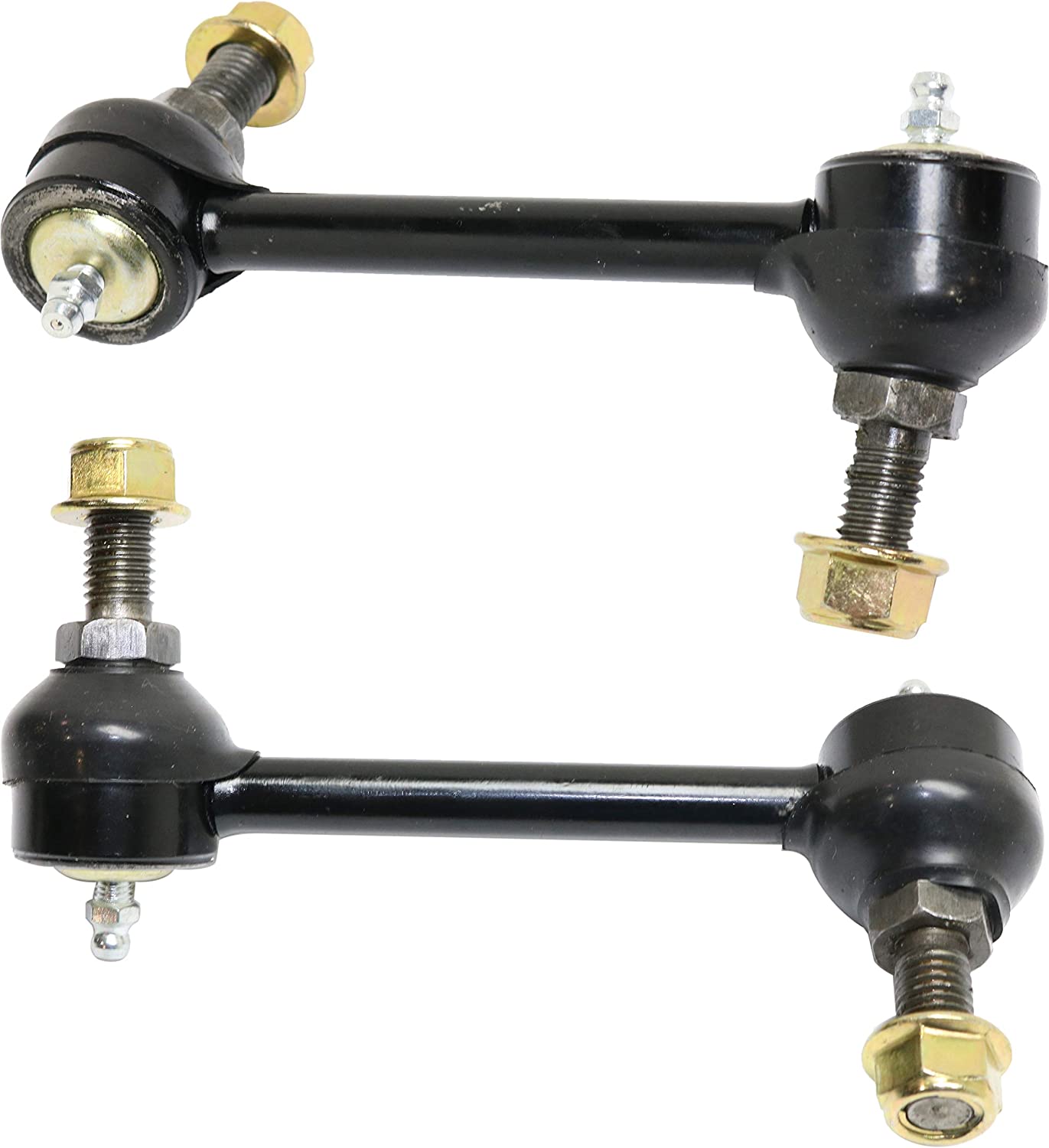 Sway Bar Link Compatible with 2002-2009 Chevrolet Trailblazer Greasable Set of 2 Rear Passenger and Driver Side