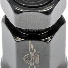 Dorman 712-345A Wheel Nut M12-1.50 Racing Style for Select Models, Black (Pack of 20)