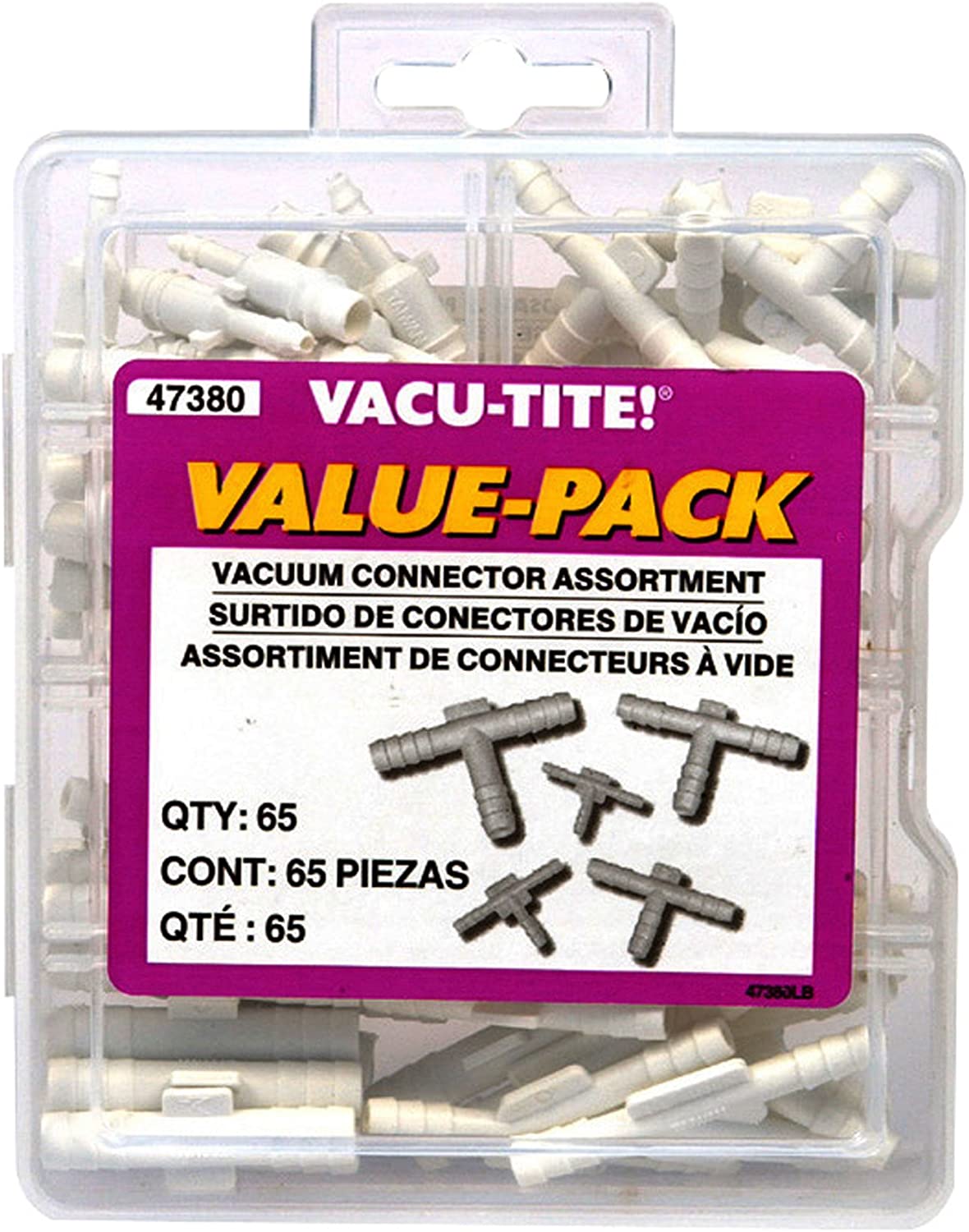 Dorman 47380 Vacuum Connector Value Pack, 65 Piece