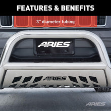 ARIES 35-2009 3-Inch Black Steel Bull Bar Select Toyota Highlander