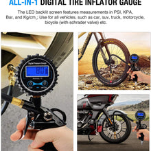 Nilight Digital Tire Pressure Gauge Medium 250 PSI Air Chuck and Compressor Accessories Heavy Duty with Rubber Hose and Quick Connect Coupler for 0.1 Display Resolution