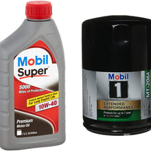 Mobil 1 Mobil Super 10W-40 Premium Motor Oil, 1-Quart, Single Bundle M1-206A Extended Performance Oil Filter