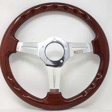350mm 14" Inch 5 bolt Grant Classic Nostalgia Style Wood Grain Steering Wheel Slotted 3 Spoke Steering Wheel Light Wood Grip and horn (14" steering wheel)…