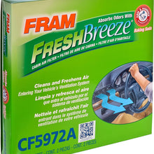 FRAM Fresh Breeze Cabin Air Filter Replacement for Car Passenger Compartment w/ Arm and Hammer Baking Soda, Easy Install, CF11182 for Select Acura and Honda Vehicles