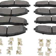 Fits Ford F-350 F350 Super Duty Premium Front and Rear Brake Pads Race-Driven 2013-2017 OEM DC3Z-2001-E DC3Z-2200-D