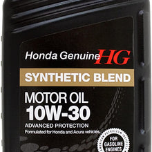 Genuine Honda Fluid 08798-9035 10W-30 Blended Synthetic Motor Oil - 1 Quart Bottle
