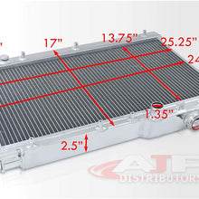 AJP Distributors Replacement Upgrade Performance Racing Dual Core Aluminum Cooling Radiator For Celica GT4 3S-Gte Manual Transmission 1994 1995 1996 1997 1998 1999 94 95 96 97 98 99