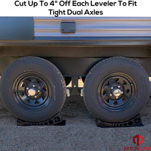 Beech Lane Camper Leveler 2 Pack - Precise Camper Leveling, Includes Two Curved Levelers, Two Chocks, and Two Rubber Grip Mats, Heavy Duty Leveler Works for Campers Up to 35,000 LBs