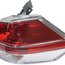 Tail Light Assembly Compatible with 2014-202016 Nissan Rogue Outer (15-2016 Japan/Korea)/USA Built Passenger Side