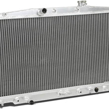 Replacement for Honda CR-Z/Insight Aluminum 2-Row Racing Radiator - ZF1 LEA1 LDA3 ZE2 2nd Gen AT
