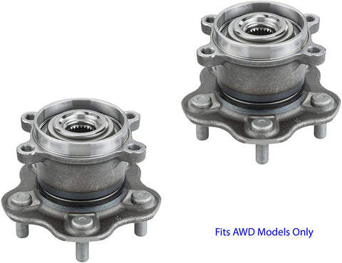 2 DTA Rear Wheel Bearing Hub Assemblies Fit 2014-2019 Nissan Rogue, Rogue Sport, Qashqai 2014-2017 Juke, AWD Only, Will NOT Fit 2WD