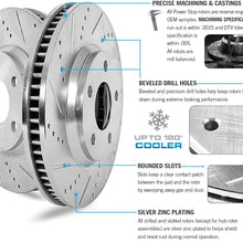 Power Stop K6260 Front & Rear Brake Kit with Drilled/Slotted Brake Rotors and Z23 Evolution Ceramic Brake Pads