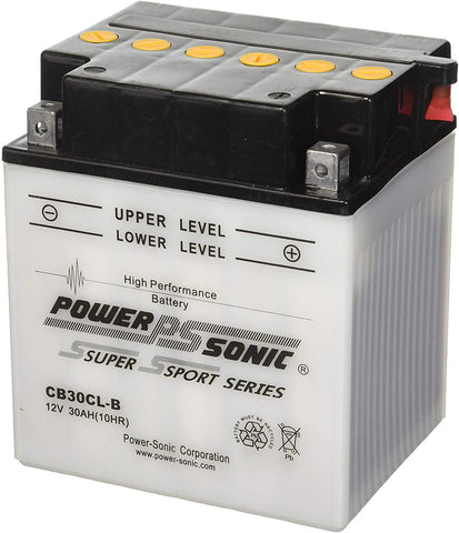 Power-Sonic CB30CL-B Conventional Powersport Battery