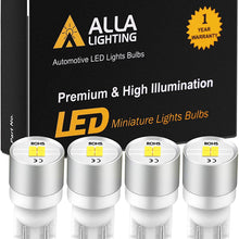 Alla Lighting Newest 194 LED Bulbs Extremely Super Bright T10 168 W5W 2825 175 158 CANBUS Replacement 12V 1616 SMD Car License Plate Light Interior Map Dome Door Lights, 6000K Xenon White