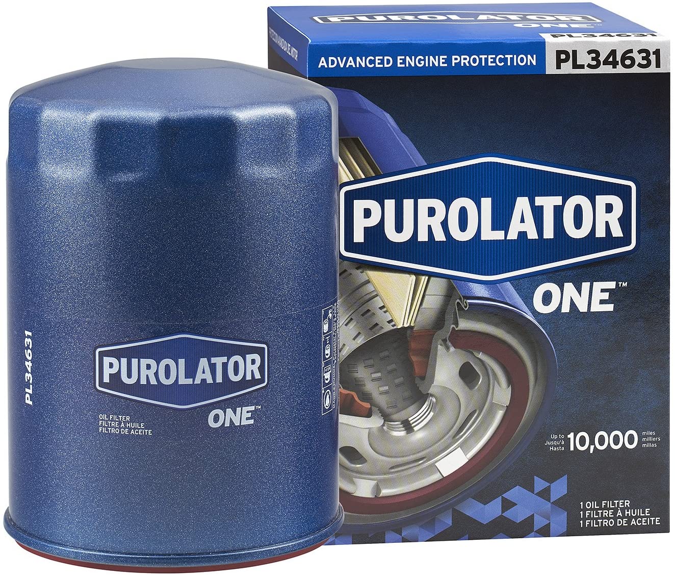 Purolator PL34631 PurolatorONE Advanced Engine Protection Spin On Oil Filter (single filter)
