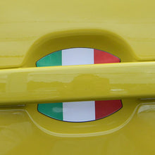 Fiat 500 Italian Flag Car Auto Door Handle Trim Molding Scratch Protector 2 Door Pack