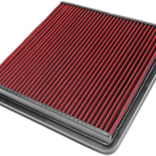 DNA Motoring AFPN-140-RD Drop In Panel Air Filter [For 07-17 Ford Expedition/F-Series/Lincoln Navigator]