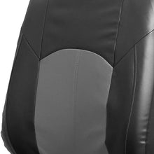 FH Group PU008102 Highest Grade Faux Leather Seat Covers (Gray) Front Set – Universal Fit for Cars Trucks & SUVs