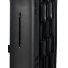 AmazonBasics Portable Radiator Heater with 7 Wavy Fins, Manual Control, Black, 1500W