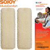 Sojoy 1 Pair of Simulated Sheepskin Seat Belt Shoulder Pads (Beige & Cream)