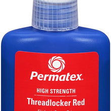 Permatex 27140-6PK High Strength Threadlocker Red, 36 ml (Pack of 6)