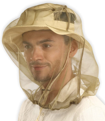 Mosquito Head Net Mesh - Bug/Insect Face Netting for Hats with Extra Fine Fly Screen Holes for Men & Women - Ultimate Outdoor Protection/Shield from Bugs, Gnats, No-See-Ums & Midges. Chemical Free