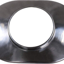 12" Oval Finned Polished Aluminum Classic Nostalgia Air Cleaner Fits Chevy Ford