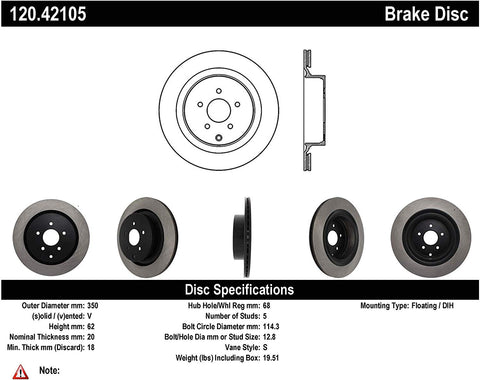 Stoptech 120.42105 Auto Part