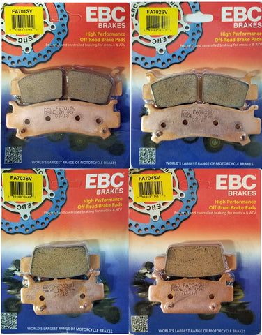 EBC FA701SV & FA702SV Front & FA703SV & FA704SV rear Severe Duty Brake pad kit fits Honda Pioneer 1000 & 1000-5