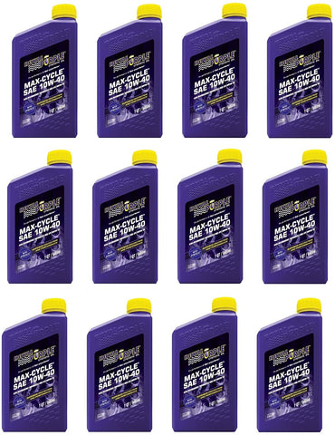 Royal Purple 10W40 Max-Cycle Motorcycle & ATV Motor Oil - (Case 12 Bottles) BUY IN A CASE AND SAVE