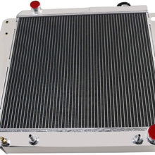 OzCoolingParts 4 Row Core All Aluminum Radiator + 16" Fan w/Shroud Kit for 1987-2006 88 89 90 91 92 93 94 95 96 97 98 99 00 01 02 03 04 05 Jeep Wrangler TJ YJ GM Chevy V8 Conversion Engine