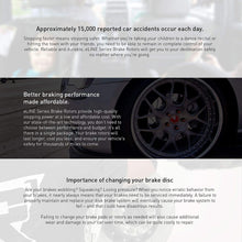 For 2004-2009 Nissan Quest Front Rear R1 Concepts eLine Black Slotted Brake Rotors Kit
