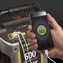 STANLEY J309 JUMPiT Portable Power Station Jump Starter: 600 Peak/300 Instant Amps, 3.1A USB Ports, Battery Clamps