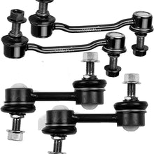 LSAILON 4pcs Front Sway Bar End Links Rear Sway Bar End Links Kit Fit for 2006-2011 for Hyundai Azera 2006-2010 for Hyundai Sonata 2007-2009 for Kia Amanti