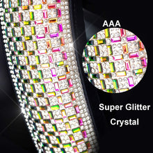 Didida Bling Steering Wheel Cover for Men Women Diamond Crystal Rhinestones Shiny Universal 15 Inch (Colorful)