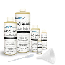 Lube-V Full Synthetic ISO 100 Gear Bearing Oil Lube, Compare-as Mobil SHC 627 (1 Quart (32 oz))