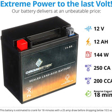 YTX14-BS ATV Battery- Rechargeable, Factory sealed, Replacement for Honda TRX 500 420 450 350 300 Rubicon Foreman Rancher
