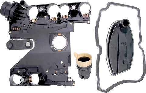 APDTY 028780 Transmission Conductor Plate Complete Kit Includes Valve Body Plate, VSS Vehicle Speed Sensor, Adapter Plug, Filter, Gasket (Replaces Mopar 68049181AA; Mercedes 1402701161, 2035400253)