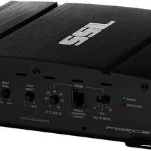Sound Storm Labs FR1600.2 Force 1600 Watt 2 Channel 2 to 8 Ohm Stable Class A B Full Range Bridgeable Mosfet Car Amplifier with Remote Subwoofer Control