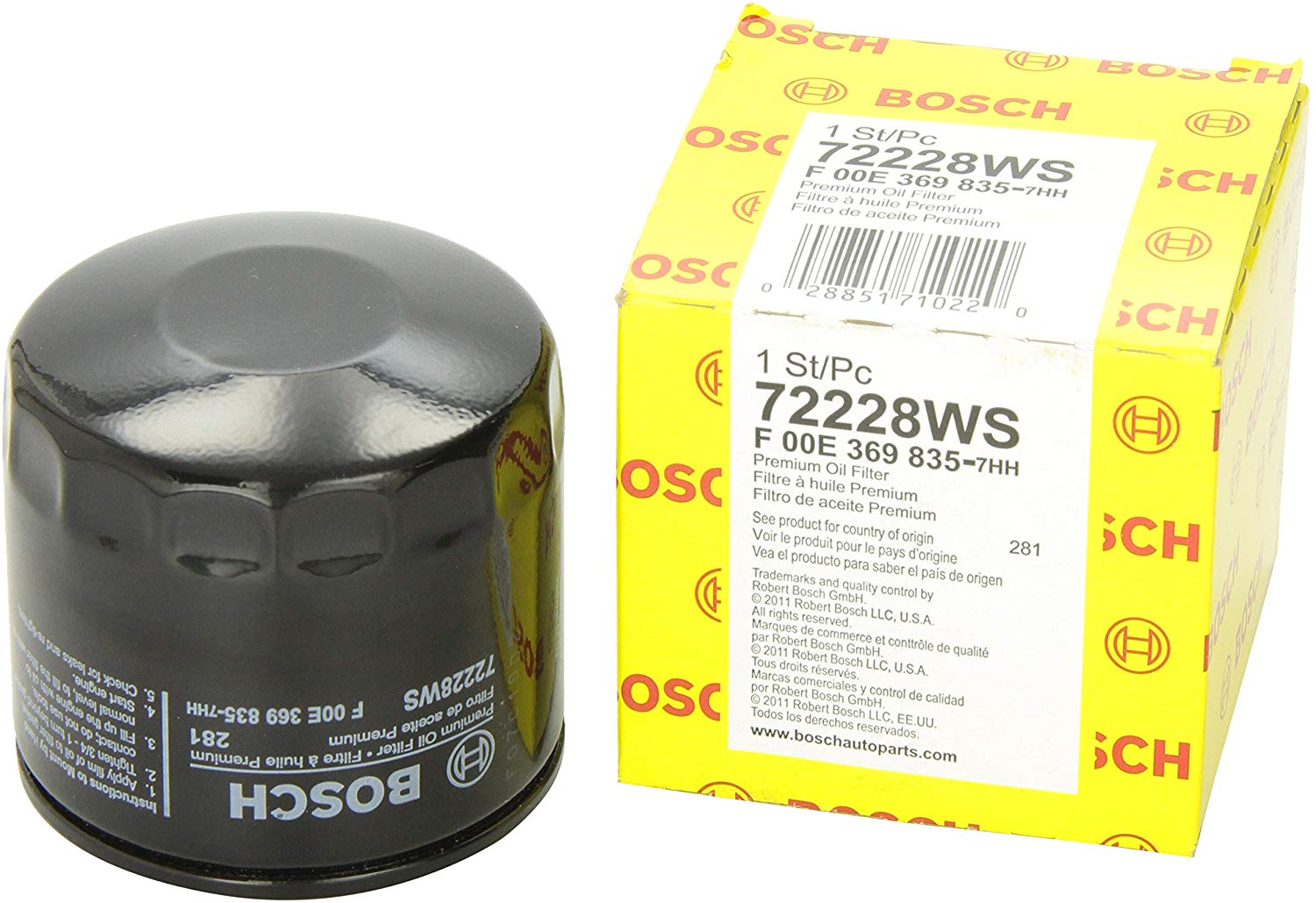 Bosch 72228WS / F00E369835 Workshop Engine Oil Filter
