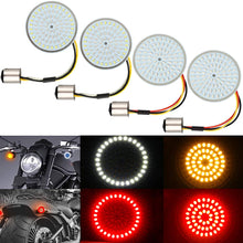 4PCS LED Turn Signal Light Kit for Harley 1157 Base Front Rear 2 Inch Turn Signal Lights Replacement, Compatible with Harley Davidson Dyna Sportster Softail Street Glide Road King