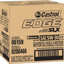 Castrol 03084C Edge 5W-30 Advanced Full Synthetic Motor Oil, 5 Quart