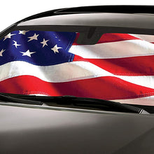 Intro-Tech NS-89-US RW&B Custom Fit American Flag Windshield Sunshade for Select Nissan Rogue Models