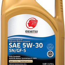 Idemitsu 30010099-95300C020 Full Synthetic 5W-30 Engine Oil (SN/GF-5-5 Quart), 32. Fluid_Ounces