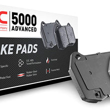 Rear Dynamic Friction Company 5000 Advanced Brake Pads 1551-1965-00