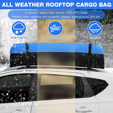 Tukuos Car Roof Bag Cargo Carrier,15 Cubic Feet Heavy Duty Rooftop Cargo Carrier with Anti-Slip Mat,Waterproof Bag,4 Lengthen Reinforced Straps,4 Door Hooks Suitable for All Vehicle with/Without Rack