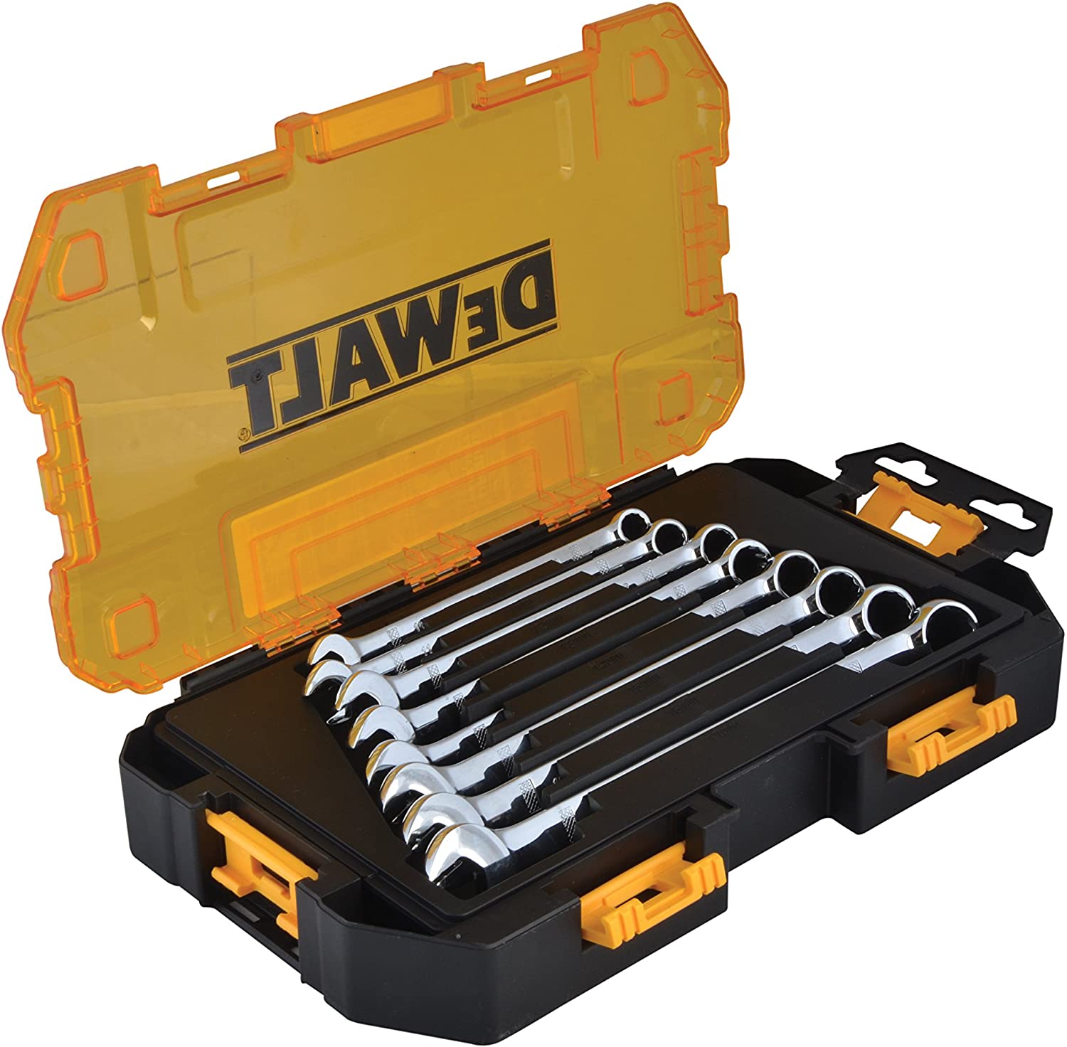 DEWALT Combination Wrench Set, Metric, 8 Pieces (DWMT73810)