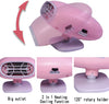Portable Car Heater Fan Defroster with Air Purification 12V 150W Auto Car 30 Seconds Fast Heating Defrost Defogger Demister Vehicle Ceramic Heater Fan for Windshield (Pink)